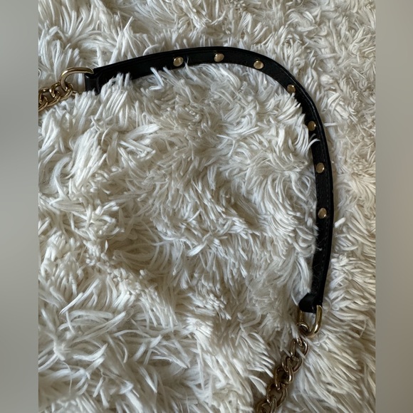 Rebecca Minkoff Crossbody Black Leather Bag with Gold Tone Hardware - Picture 10 of 14